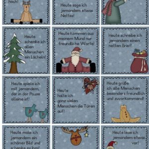 Adventskalender andersherum - Version I