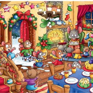 Wimmelbild Mäuseweihnacht