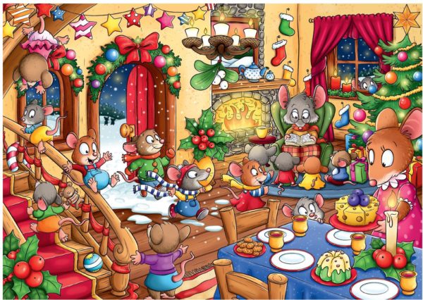 Wimmelbild Mäuseweihnacht