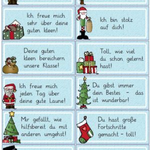 36 Komplimente für den Adventskalender