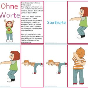 Ohne Worte - das etwas andere Lese- und Bewegungsspiel