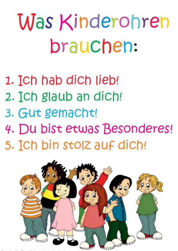 Plakat: Was Kinderohren brauchen! - Version 1