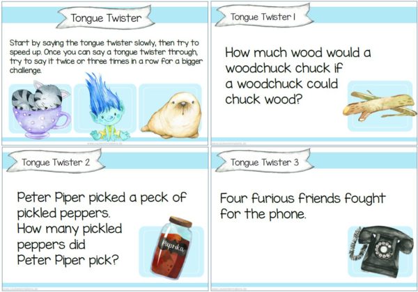 30 Tongue Twisters