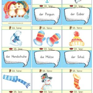 Starterlesespiel Winter