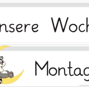 Wochentage Waschbären