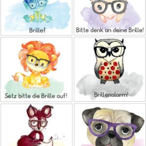 Erinnerung: Bitte denk an deine Brille!