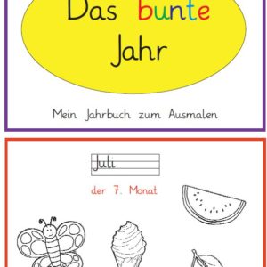 Ausmalheft: Mein buntes Jahr - Steffi Lehmann