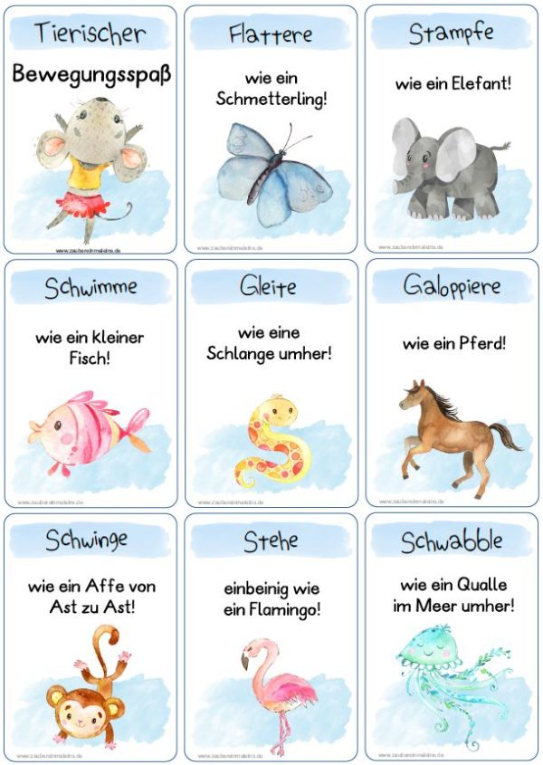 44 x tierischer Bewegungsspaß
