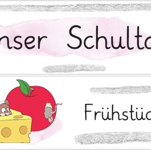 Über 100 Tagestransparenz-Schilder mit Mäusen