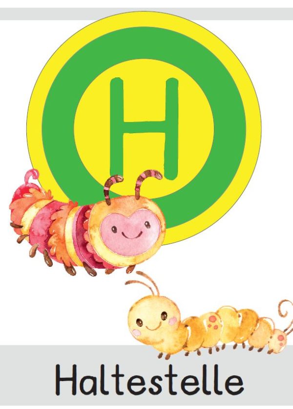 Haltestelle Raupen