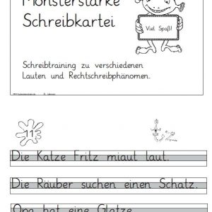 Monsterstarke Schreibkartei von Steffi Lehmann