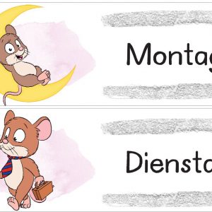 Wochentage Mäuse
