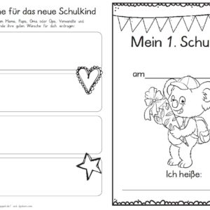 Erster Schultag – Hausaufgabenheftchen – Koala 2019