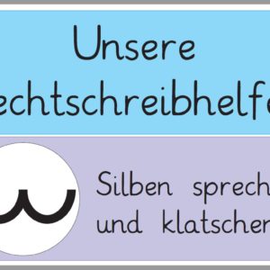 Aushänge: Rechtschreibhelfer