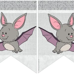Flexible Wimpelkette Fledermaus