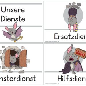 46 Fledermausdienste für den Klassenraum