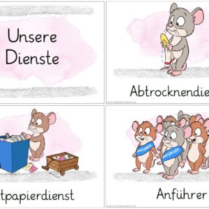49 Diensteschilder Mäuse