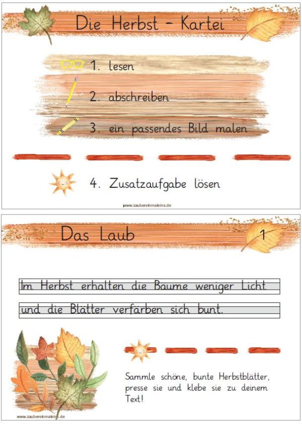 Die Herbst-Kartei