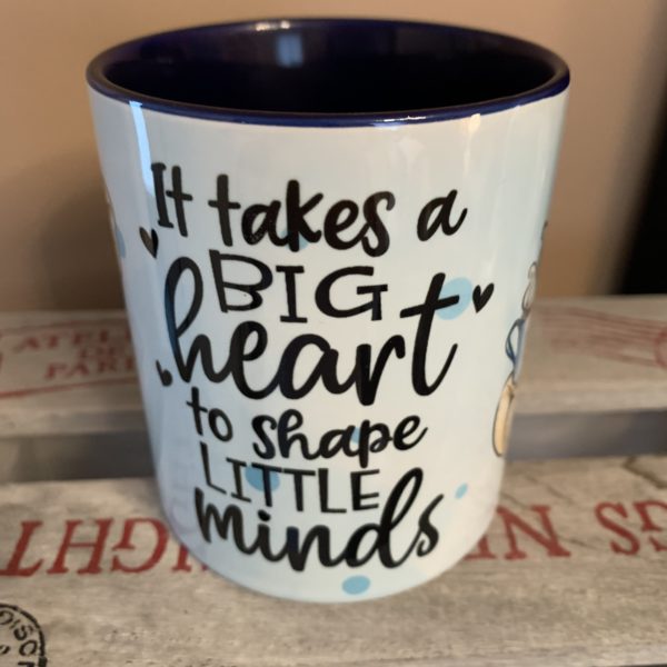 Keramiktasse: Big hearts - little minds