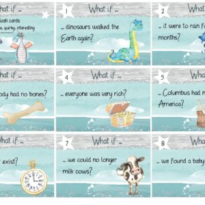 What if ...  -- 24 flash cards -- funny, reflective, quirky, interesting