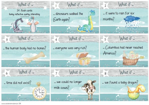 What if ...  -- 24 flash cards -- funny, reflective, quirky, interesting