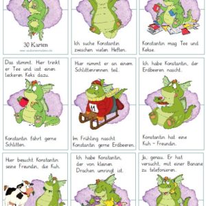 Lesespiel Konstantin - 30 Karten