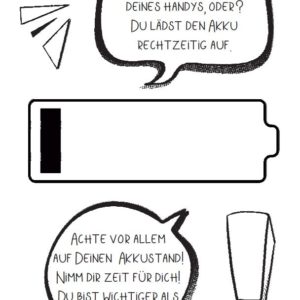 Akkustand - Aushang Achtsamkeit