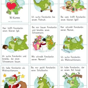 Lesespiel Konstantin - 20 Karten