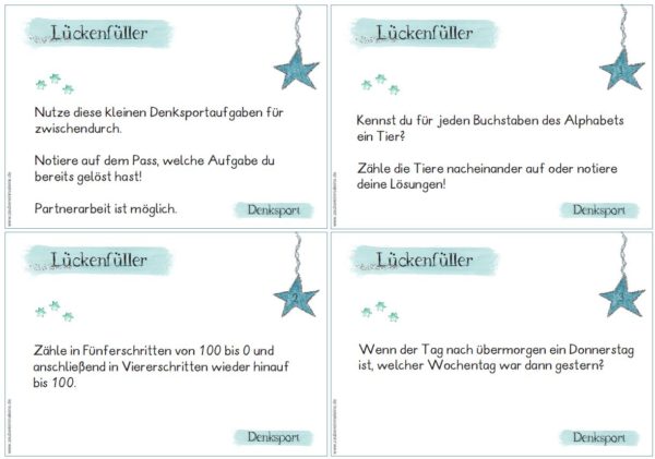 25 anspruchsvolle Lückenfüller - Denksport für zwischendurch
