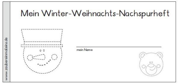 Winter-Weihnachts-Nachspurheft