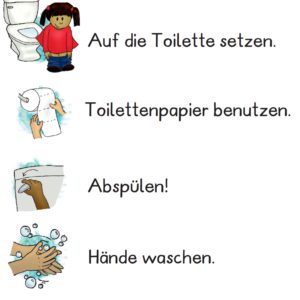 Aushänge Toilettenregeln