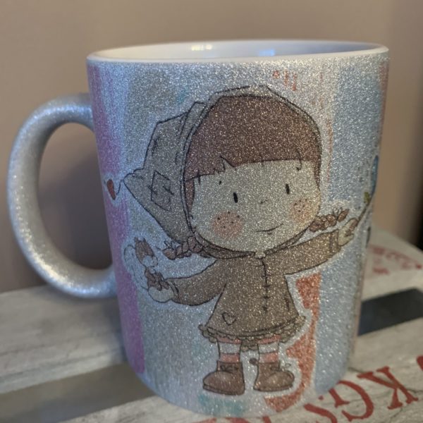 Glitzertasse - Keramiktasse: Räubertochter