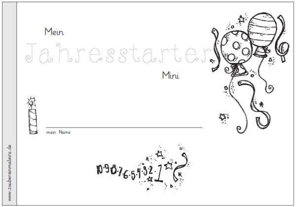Jahresstarter - differenziertes Heft zum Jahresanfang