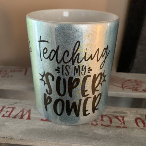 Keramiktasse metallic silber: Superdachs