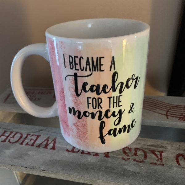 Keramiktasse rainbow: Money & Fame