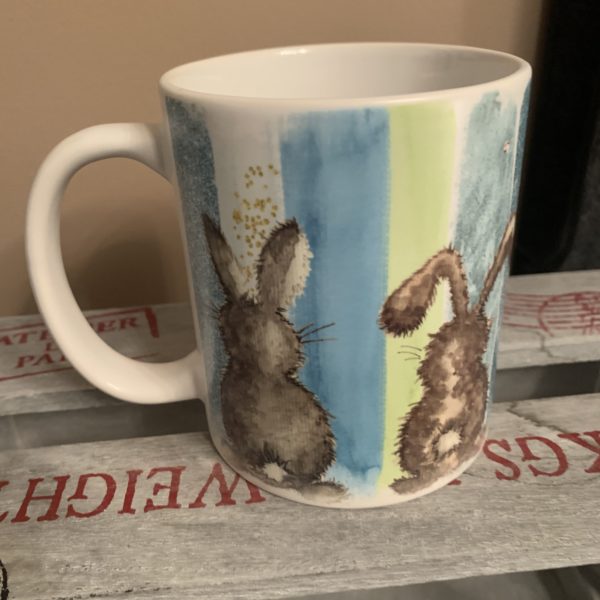 Keramiktasse satin: Hasenrücken