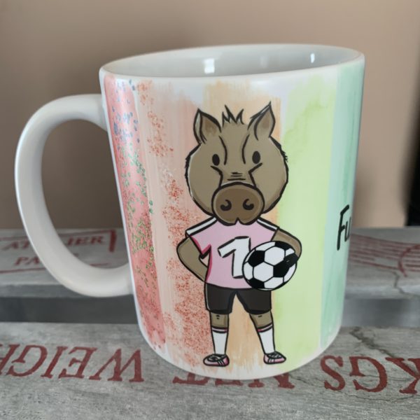 Keramiktasse satin: Fußballgöttin