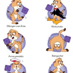 Bewegungspausen DIN A4 - Erdmännchen