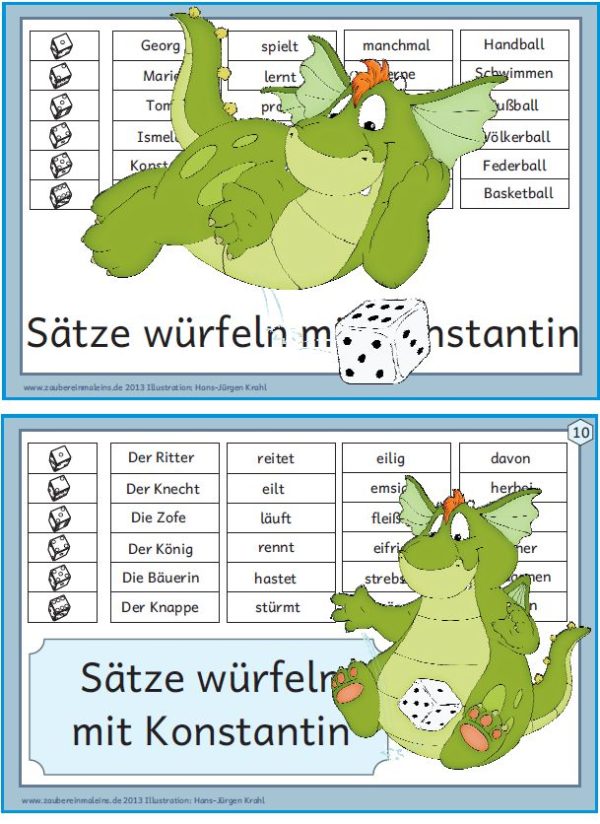 Würfelsätze mit Konstantin