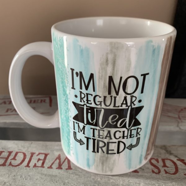 Keramiktasse Hochglanz: Regular Tired