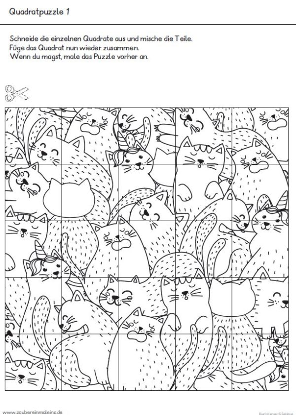 10 knifflige Quadratpuzzle