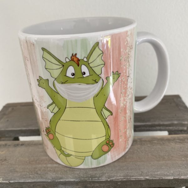 Keramiktasse Hochglanz: Konstantin mit Abstand