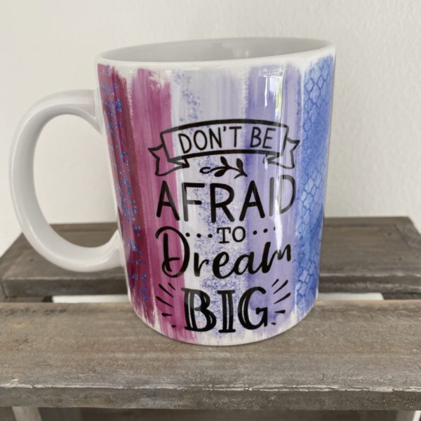 Keramiktasse Hochglanz: Dream big