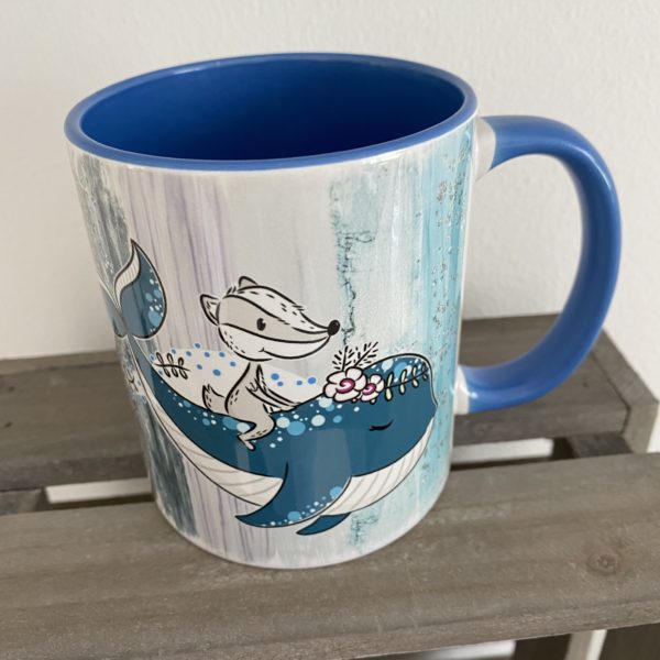 Keramiktasse Hochglanz: Das Leben ist schön!