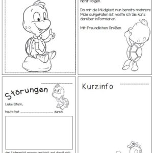 Eltern-Kurzinfokarten Schildkröten
