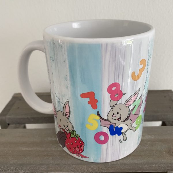 Keramiktasse Hochglanz: Fledermäuse