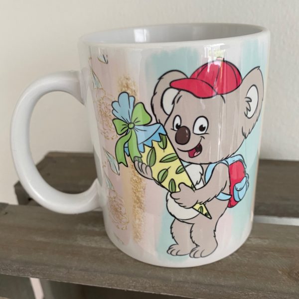 Keramiktasse Hochglanz: Kleiner Koala