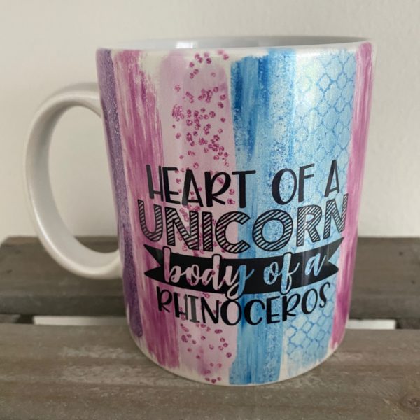 Keramiktasse Perlglanz: Rhinocerus 1