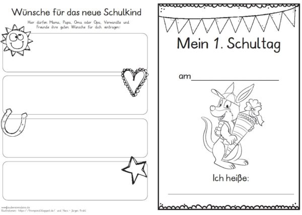 Erster Schultag – Hausaufgabenheftchen 2020 - Känguru