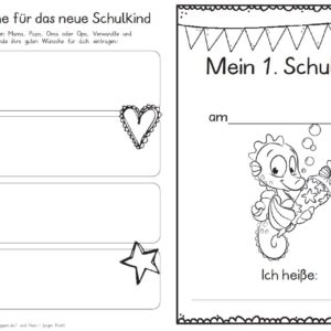 Erster Schultag – Hausaufgabenheftchen 2020 - Seepferdchen